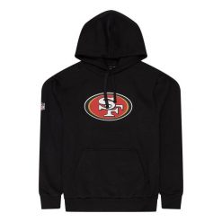 Bluza z kapturem San Francisco 49ers NFL. Czarne bluzy męskie New Era, m, bez wzorów, z bawełny, z kapturem. Za 186.50 zł.