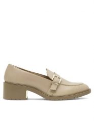 Lasocki Loafersy WB-MALMA-02 Beżowy. Brązowe mokasyny damskie Lasocki, ze skóry. Za 207.99 zł.