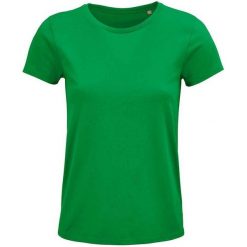 Koszulka Damska/pań Crusader. Zielone koszulki sportowe damskie SOL'S, m, bez wzorów, bez kołnierzyka, bez ramiączek, trekkingowe. Za 36.99 zł.