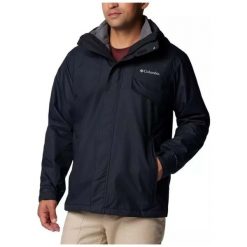 Kurtka 3w1 Columbia Bugaboo III Fleece Interchange Jacket - black S. Czarne kurtki sportowe męskie Columbia, l, bez wzorów, trekkingowe. Za 680.39 zł.