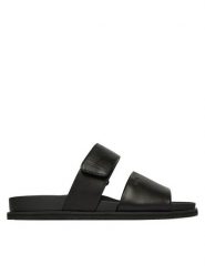 BOSS Klapki Hedrik 50563153 Czarny. Czarne klapki męskie Boss, ze skóry. Za 899.99 zł.