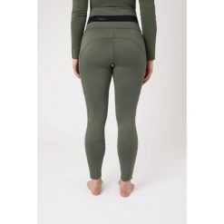 Damskie legginsy jeździeckie z pełną przyczepnością B Vertigo Caitlin. Zielone legginsy damskie B VERTIGO, s, bez wzorów, z materiału, do jazdy konnej. Za 328.80 zł.