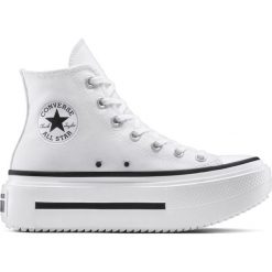 Buty sportowe Converse Ct As Lift Double Stack. Białe obuwie sportowe damskie Converse, bez wzorów. W wyprzedaży za 490.00 zł.