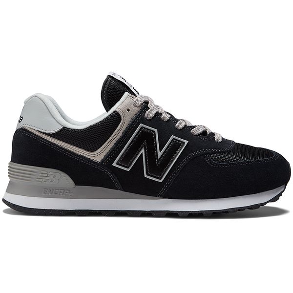 Buty męskie New Balance ML574EVB - czarne. Czarne buty sportowe męskie New Balance, z gumy, bez zapięcia. Za 499.99 zł.