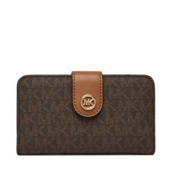 Portfel MICHAEL Michael Kors. Brązowe portfele damskie MICHAEL Michael Kors, bez wzorów. Za 479.99 zł.