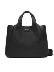 HUGO Torebka 50557864 Czarny. Czarne torebki do ręki damskie Hugo, bez wzorów, ze skóry, bez dodatków. Za 799.99 zł.