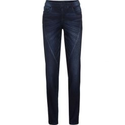 Dżinsy jogger z wygodnym paskiem 7/8, BOYFRIEND bonprix ciemnoniebieski. Jeansy damskie marki bonprix. Za 139.99 zł.