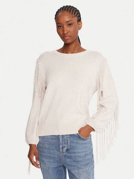 Marella Sweter Falco 2525366281000 Beżowy Regular Fit. Brązowe swetry damskie Marella, xxl, bez wzorów, z wiskozy, bez kołnierzyka, bez ramiączek, bez kaptura. Za 479.99 zł.