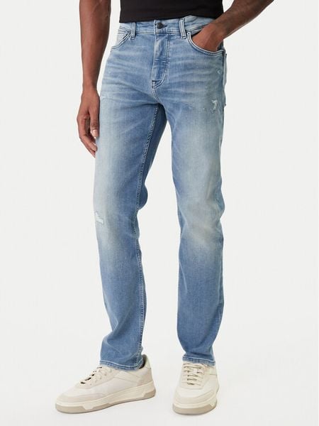 BOSS Jeansy Delaware 50559615 Niebieski Slim Fit. Niebieskie jeansy męskie Boss. Za 534.99 zł.