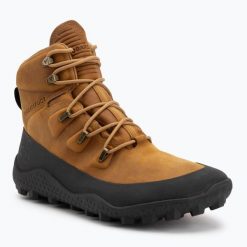 Buty barefoot męskie Vivobarefoot Tracker Winter II. Brązowe trekkingi męskie Vivobarefoot, trekkingowe. Za 839.99 zł.