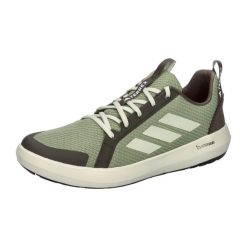 Buty trekkingowe adidas Terrex Boat. Zielone trekkingi męskie Adidas, na lato, trekkingowe. Za 313.00 zł.