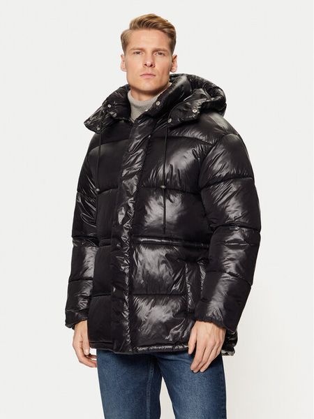 Jack & Jones Kurtka zimowa Green Point 12268209 Czarny Loose Fit. Czarne kurtki męskie Jack & Jones, na zimę, m, bez wzorów, z syntetyku, bez kaptura. Za 329.99 zł.