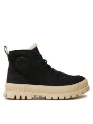 Palladium Trapery 74353-008-M Czarny. Czarne śniegowce i trapery damskie Palladium, ze skóry, bez zapięcia. Za 579.99 zł.