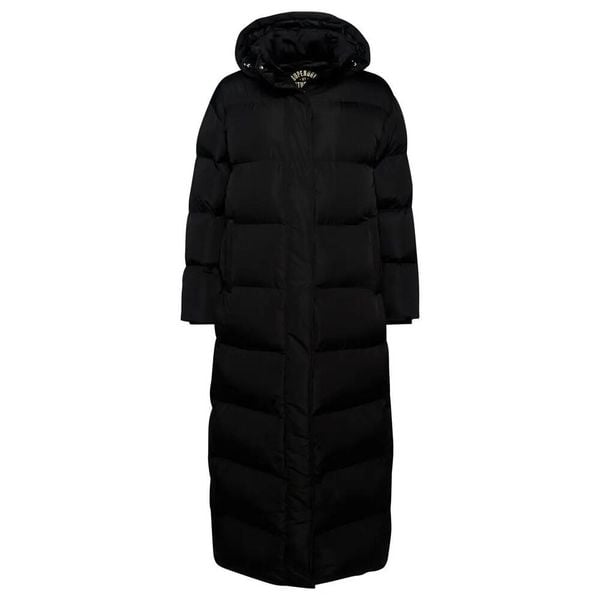 Damska kurtka maxi z kapturem Superdry. Czarne kurtki damskie Superdry., l, bez wzorów, z elastanu, z kapturem. Za 1,017.35 zł.