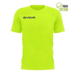 Koszulka Givova Fluo Żółta do Sportu i Wypoczynku. Brązowe koszulki sportowe męskie Givova, bez wzorów, z bawełny, bez kołnierzyka, bez ramiączek, do piłki nożnej. Za 136.99 zł.