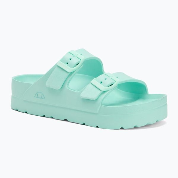 Klapki damskie Ellesse Beverly. Zielone klapki damskie Ellesse, bez wzorów, z gumy, bez obcasa. Za 52.99 zł.