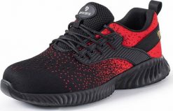 PROCERA TEXO-FLY RED S1 - Półbuty ochronne TEXO-FLY RED S1 ze stalowym podnoskiem 43. Brązowe półbuty na co dzień męskie PROCERA, bez zapięcia. Za 97.99 zł.