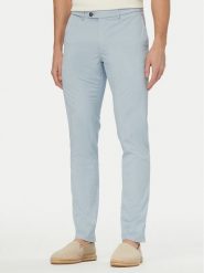 Bugatti Chinosy 4220-16301E Niebieski jasny Regular Fit. Niebieskie eleganckie spodnie męskie Bugatti, m, bez wzorów, z bawełny. Za 469.99 zł.