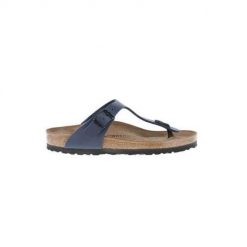 Japonki męskie Birkenstock Gizeh BF. Niebieskie klapki męskie Birkenstock, bez wzorów, z materiału. Za 514.00 zł.
