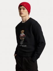 Polo Ralph Lauren Bluza 710B28740001 Czarny Regular Fit. Czarne bluzy męskie Polo Ralph Lauren, l, bez wzorów, bez kaptura. Za 1,199.00 zł.