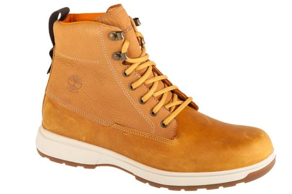 Trapery męskie, Atwells Ave WP Boot. Żółte śniegowce i trapery męskie Timberland, z materiału, sportowe, bez zapięcia. Za 599.99 zł.