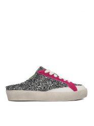 Eva Minge Klapki AHRI-25/502 Srebrny. Szare klapki damskie Eva Minge, bez wzorów, z syntetyku, bez obcasa. Za 379.99 zł.