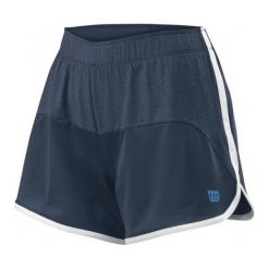 Wilson Spodenki Treningowe W Specialist Knit Short Mid Navy/White M. Białe szorty damskie Wilson, ze skóry, sportowe. W wyprzedaży za 74.00 zł.