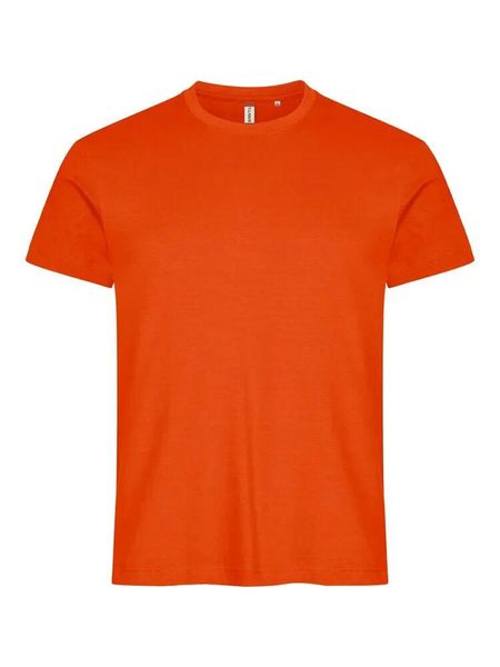 Clique Basic-T T-shirt męski dopasowany krój – blood orange. Brązowe t-shirty męskie CLIQUE, m, bez wzorów, z bawełny, bez kołnierzyka. Za 82.64 zł.