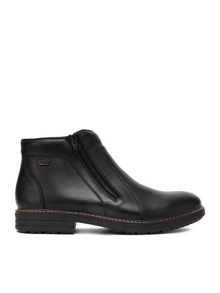 Rieker Botki CEO-33160-00 Czarny. Czarne botki męskie Rieker, bez wzorów, ze skóry, bez zapięcia. Za 439.99 zł.