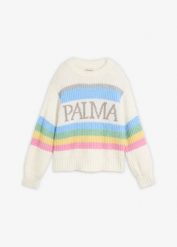 Sweter z domieszką wełny. Białe swetry damskie bonprix, bez wzorów, z wełny, eleganckie, bez kołnierzyka, bez ramiączek, bez kaptura. Za 109.99 zł.
