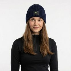 Zimowa czapka jeździecka GALOP WEAR 100% wełna merino. Czarne czapki i kapelusze damskie GALOP WEAR, na zimę, z aplikacjami, z gumy, klasyczne. Za 169.00 zł.