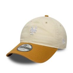 Czapka baseballowa New York Mets New Era 9Twenty Mini Washed Contrast. Białe czapki i kapelusze męskie New Era, bez wzorów, z bawełny, eleganckie. Za 125.05 zł.