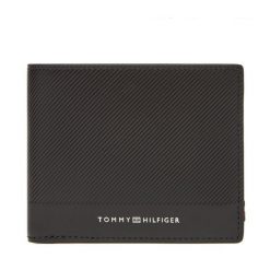 Portfel Tommy Hilfiger. Czarne portfele męskie Tommy Hilfiger, bez wzorów. Za 229.99 zł.