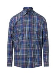 Finshley & Harding koszula biznesowa Mężczyźni Modern Fit Bawełna niebieski, 41. Niebieskie koszule męskie Finshley & Harding, m, bez wzorów, z bawełny, biznesowe, bez kołnierzyka, bez ramiączek. Za 159.95 zł.
