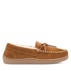 Kapcie MYSLIPPERS. Brązowe kapcie damskie MYSLIPPERS, bez wzorów. Za 99.99 zł.