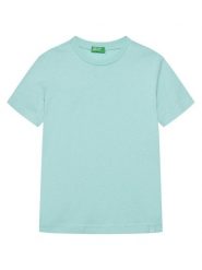 United Colors Of Benetton T-Shirt 3I1XC109W Niebieski Regular Fit. Niebieskie t-shirty dla chłopców United Colors Of Benetton, bez wzorów, z bawełny, bez ramiączek. Za 39.99 zł.