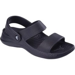 Sandały Damskie Lady. Czarne sandały damskie MARTES ESSENTIALS, bez wzorów, z materiału, bez obcasa, na obcasie, bez zapięcia. Za 61.99 zł.