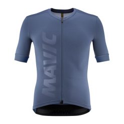Koszulka Mavic Aksium. Niebieskie buty sportowe męskie MAVIC, bez zapięcia, rowerowe. Za 445.00 zł.