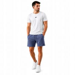 T-SHIRT MĘSKI + SPODENKI 4F KOMLET ZESTAW SPORTOWY NA CO DZIEŃ XL SS26. Krótkie spodenki sportowe męskie 4f, m, bez wzorów, z bawełny, na fitness i siłownię. Za 144.98 zł.