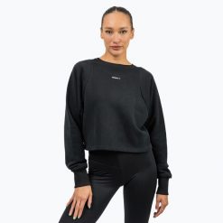 Bluza NEBBIA Focus Intense. Czarne bluzy damskie Nebbia, bez wzorów, bez kaptura. Za 189.99 zł.