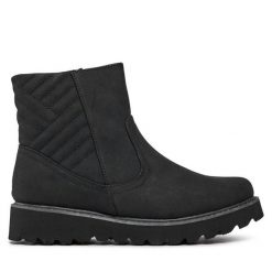 Botki Roxy. Czarne botki damskie Roxy, bez obcasa, na płaskiej podeszwie, bez zapięcia. Za 379.99 zł.