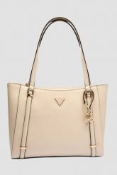 GUESS Damska shopperka w kolorze taupe Daryna. Brązowe torebki do ręki damskie Guess, z aplikacjami, ze skóry, bez dodatków. W wyprzedaży za 522.99 zł.