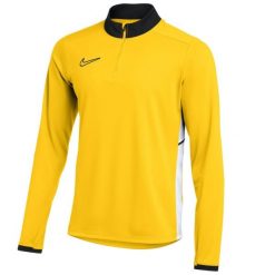 Bluza dresowa sportowa męska Dri-Fit Academy 25 Drill Top. Żółte bluzy męskie Nike, m, bez wzorów, z dresówki, bez kaptura, dri-fit (nike). Za 159.99 zł.