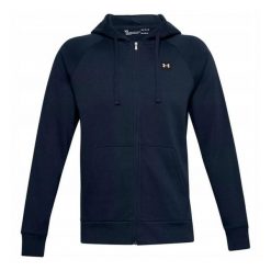 Męska Bluza Z Kapturem Rival Fleece Full Zip. Niebieskie bluzy męskie Under Armour, m, bez wzorów, z kapturem. Za 325.99 zł.