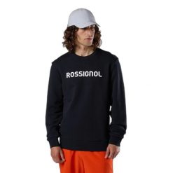 Sweatshirt Rossignol Logo Cn. Czarne bluzy męskie Rossignol, m, bez wzorów, bez kaptura. Za 406.50 zł.