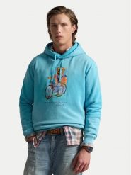 Polo Ralph Lauren Bluza 710B14624001 Niebieski Regular Fit. Niebieskie bluzy męskie Polo Ralph Lauren, m, bez wzorów, z bawełny, bez kaptura. Za 1,298.99 zł.