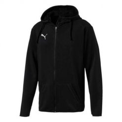 Bluza sportowa męska Puma Liga Casuals Hoody. Czarne bluzy sportowe męskie Puma, m, bez wzorów, z bawełny, do piłki nożnej. Za 227.99 zł.