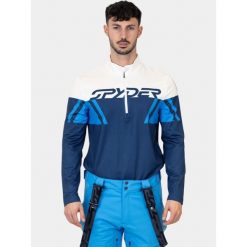 Koszulka Męska Spyder Podium HZ. Białe koszulki sportowe męskie Spyder, na zimę, l, bez wzorów, bez kołnierzyka, bez ramiączek, narciarskie. Za 479.00 zł.