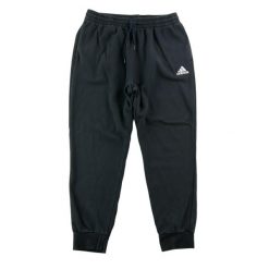 Second life - Spodnie dresowe męskie o kroju zwężanym z polaru - Stan dobry. Czarne spodnie sportowe męskie Adidas, m, bez wzorów, z dresówki, do biegania. Za 107.36 zł.