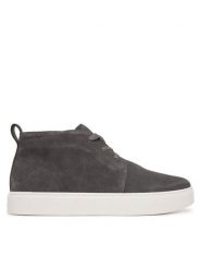 Calvin Klein Trzewiki Hybrid Clean Mid Lace Up Su HM0HM02254 Szary. Szare botki męskie Calvin Klein, bez wzorów, ze skóry, bez zapięcia. Za 649.99 zł.